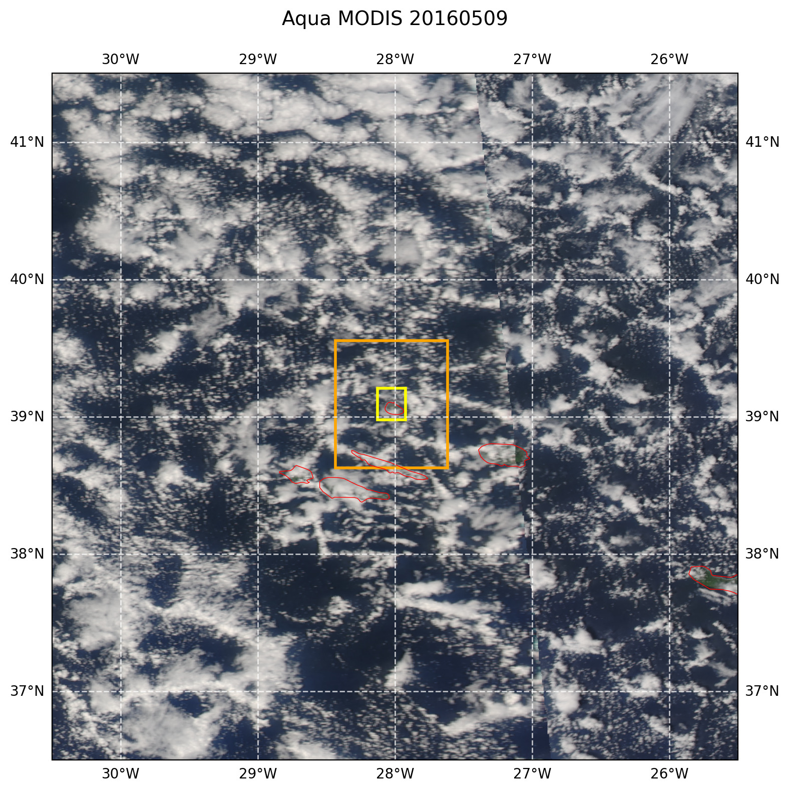True color MODIS AQUA
