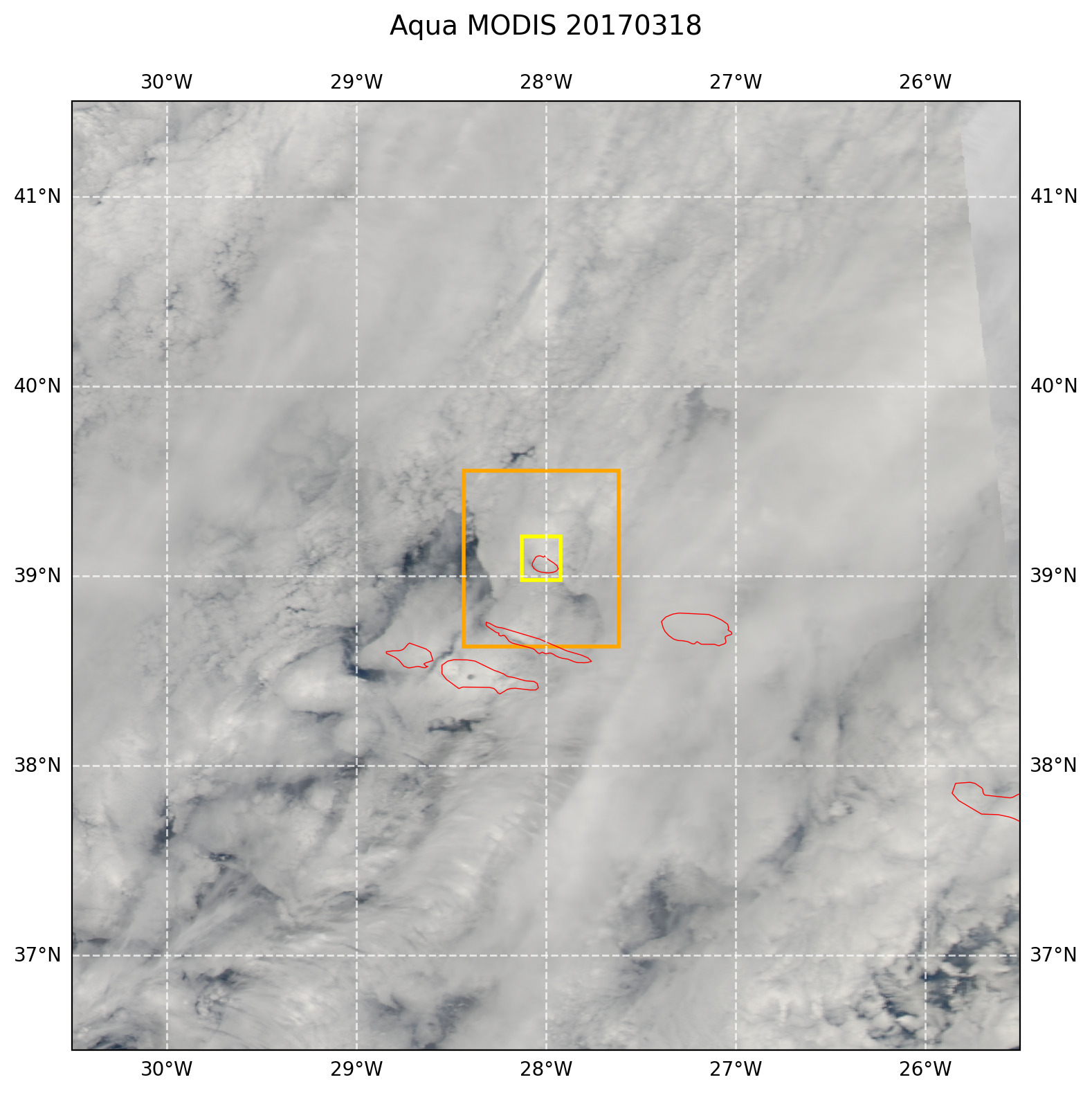 True color MODIS AQUA