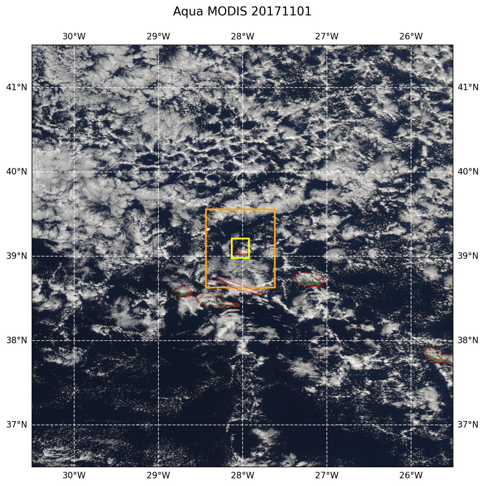 True color MODIS AQUA