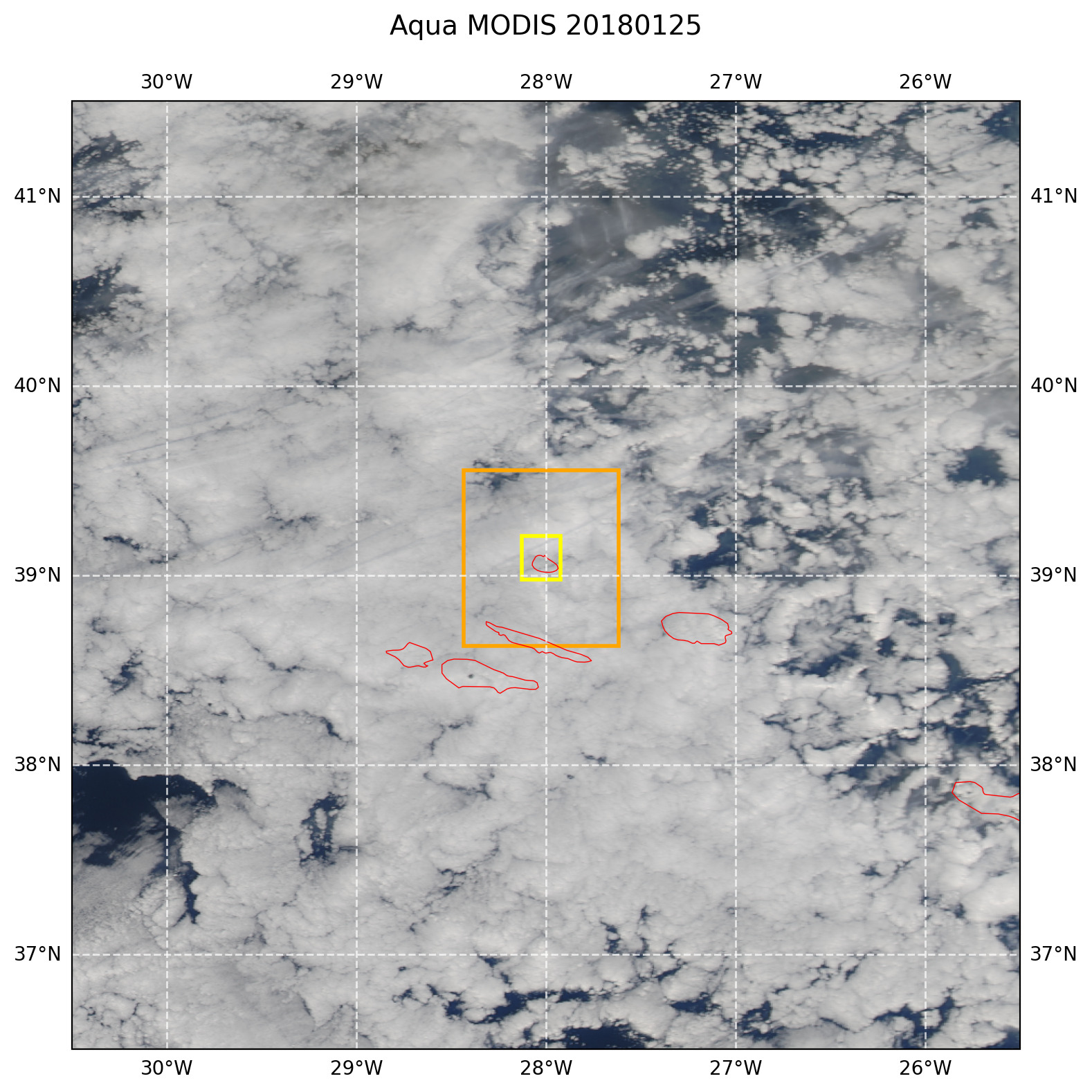 True color MODIS AQUA