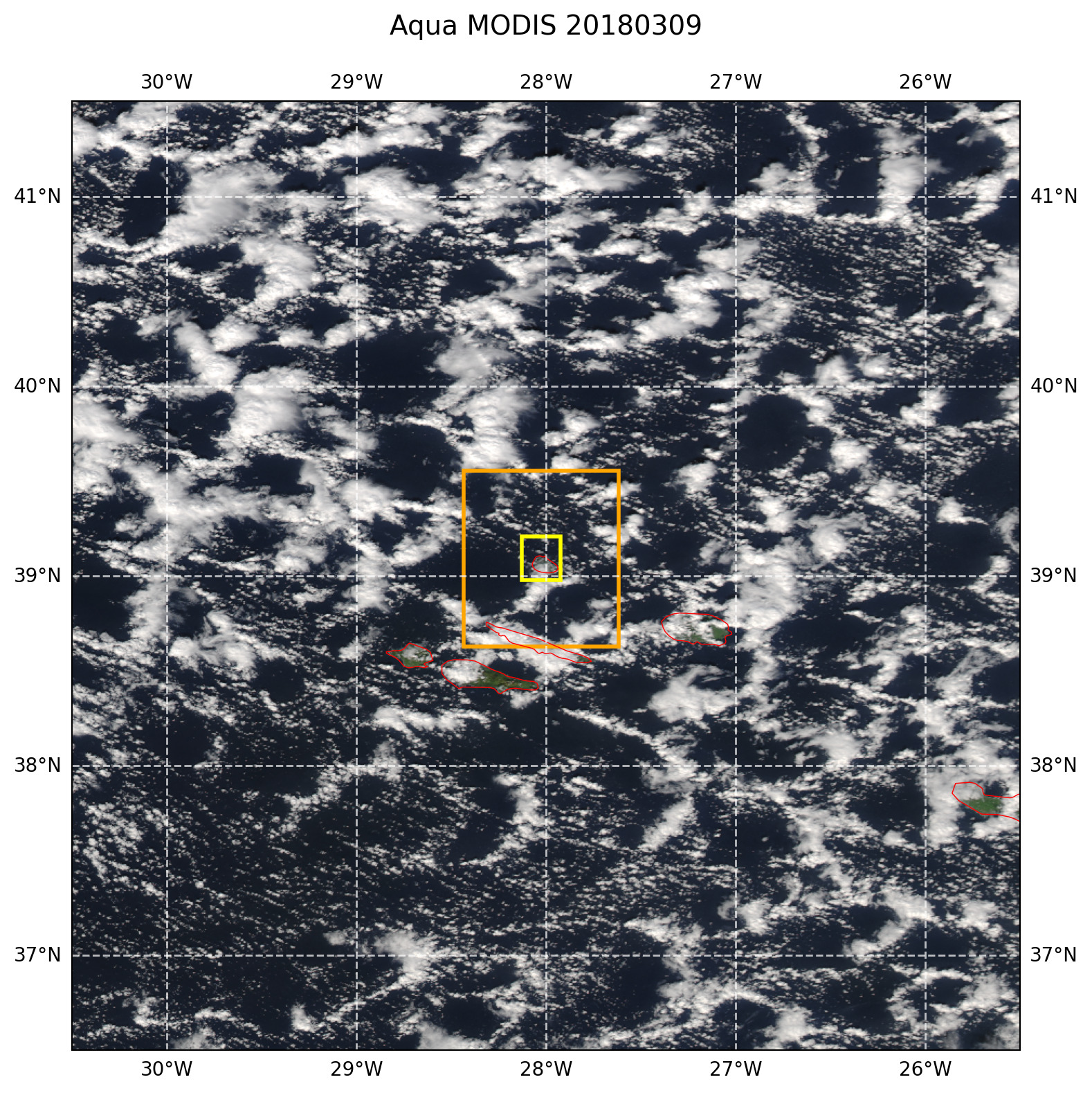 True color MODIS AQUA