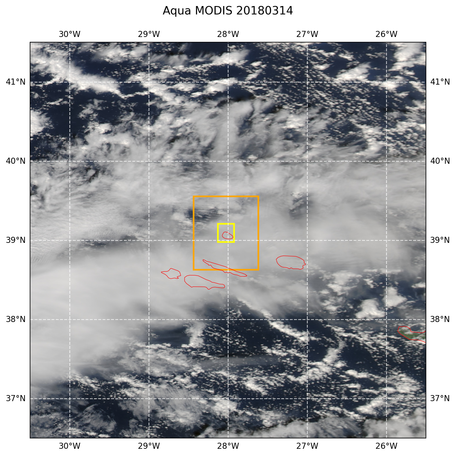 True color MODIS AQUA
