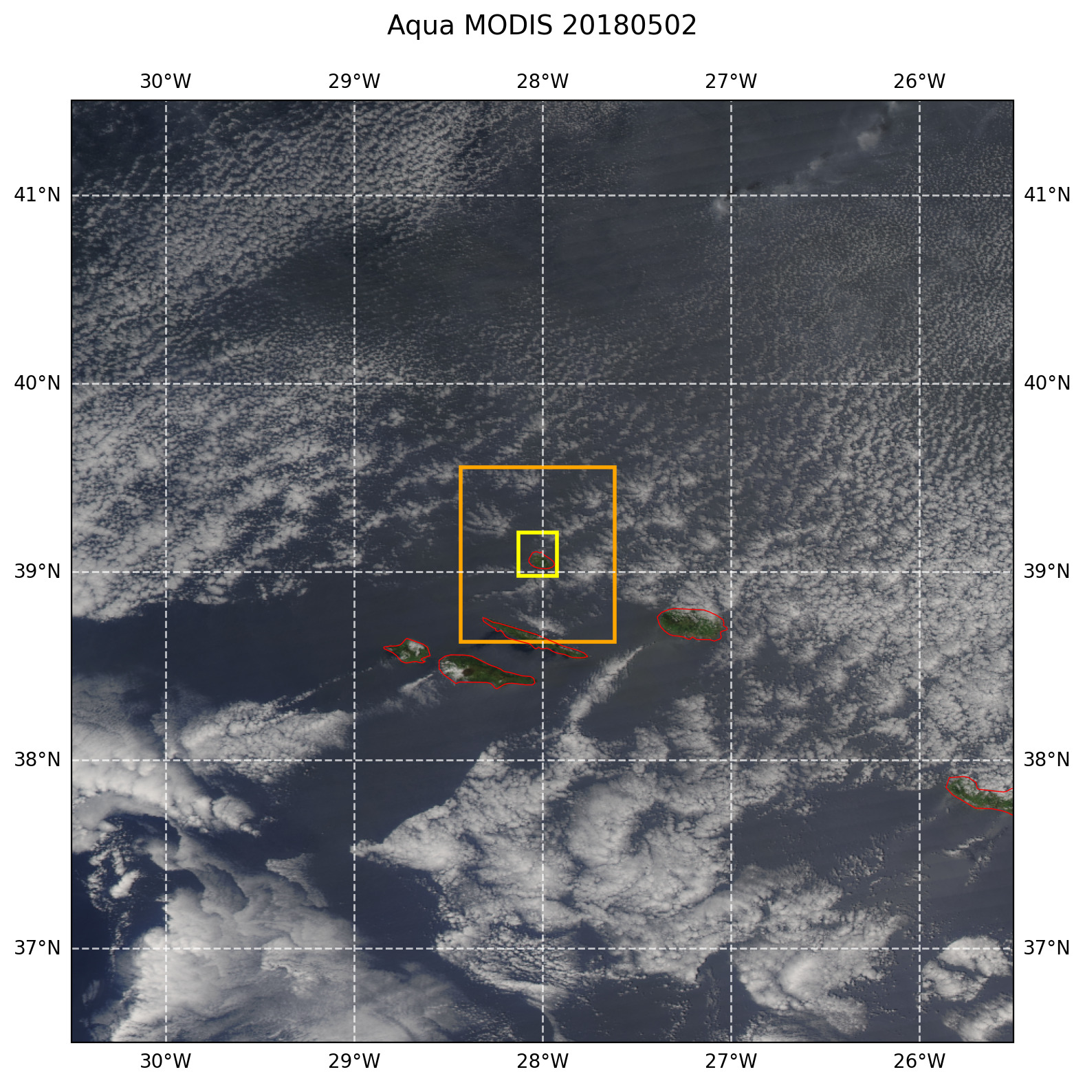True color MODIS AQUA