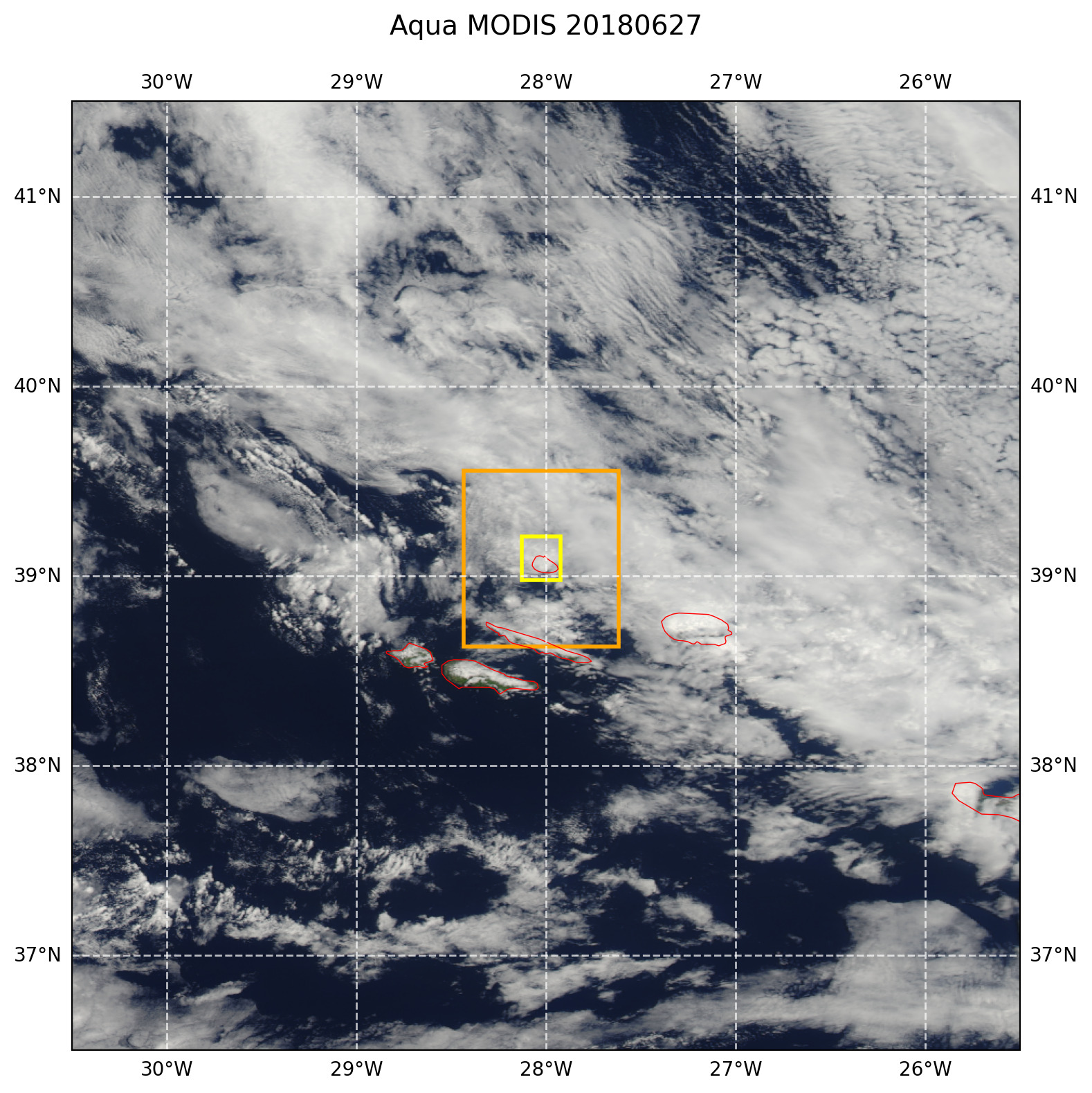 True color MODIS AQUA