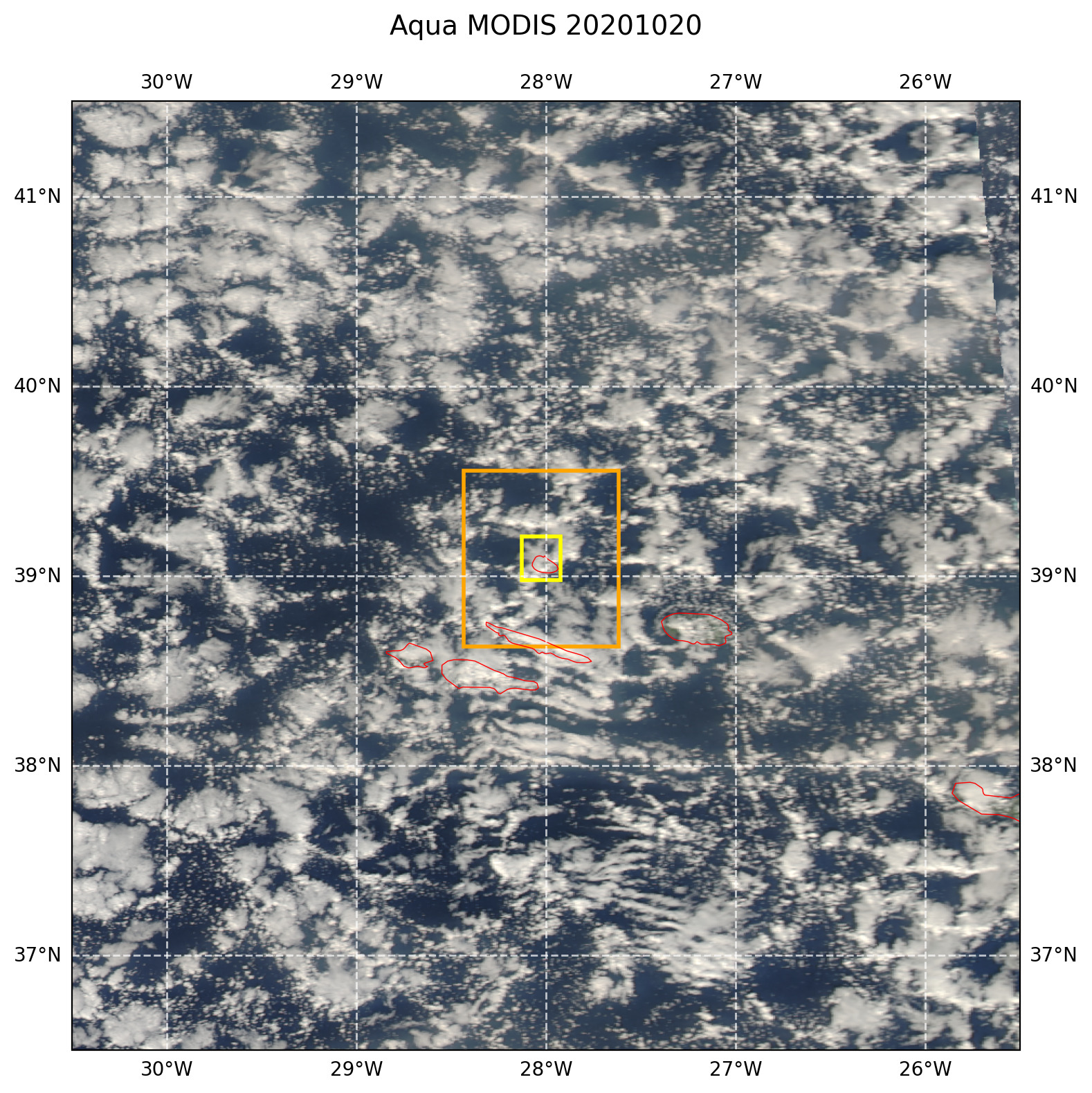 True color MODIS AQUA