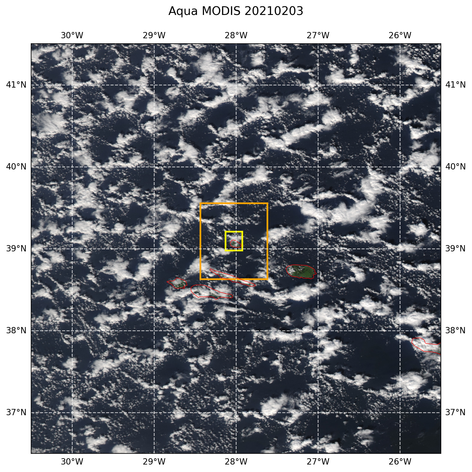 True color MODIS AQUA